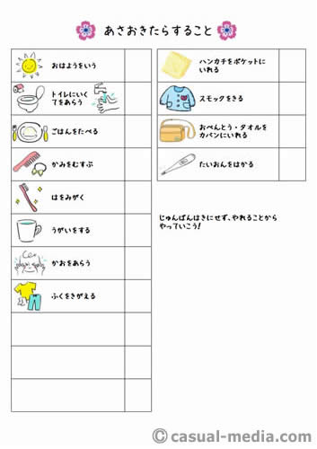 お支度ボードの作り方やテンプレート イラスト付きで手作り 幼稚園 保育園児用 知育と学習